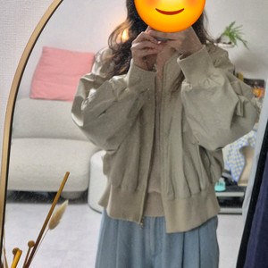 시스템 크롭 바람막이 아이보리