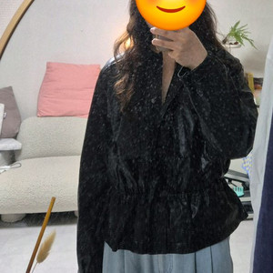 온앤온 블랙 레더 자켓