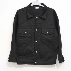 AWESOME APPAREL 데님 블랙 자켓 100