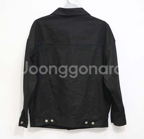 AWESOME APPAREL 데님 블랙 자켓 100--1