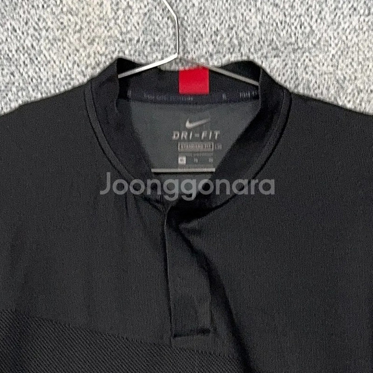 나이키 드라이핏 기능성 블랙 반팔 카라티 XL--2
