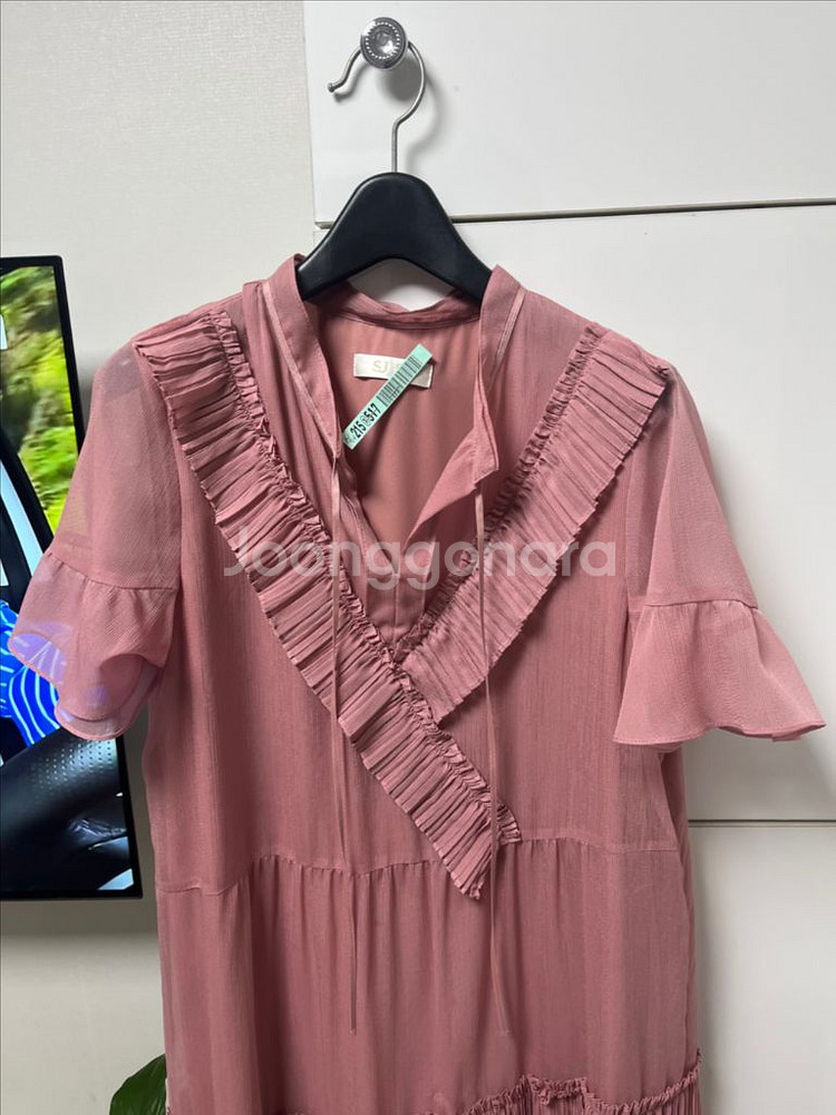 SJSJ 완판 원피스 쉬폰 플리츠 원피스--1