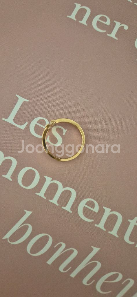 18k 트렌디 오픈 반지--0