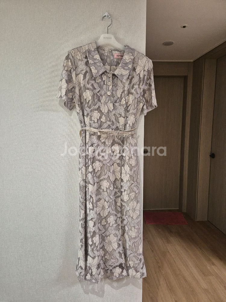 JULIY&CALLA 레이스 원피스 그레이--4