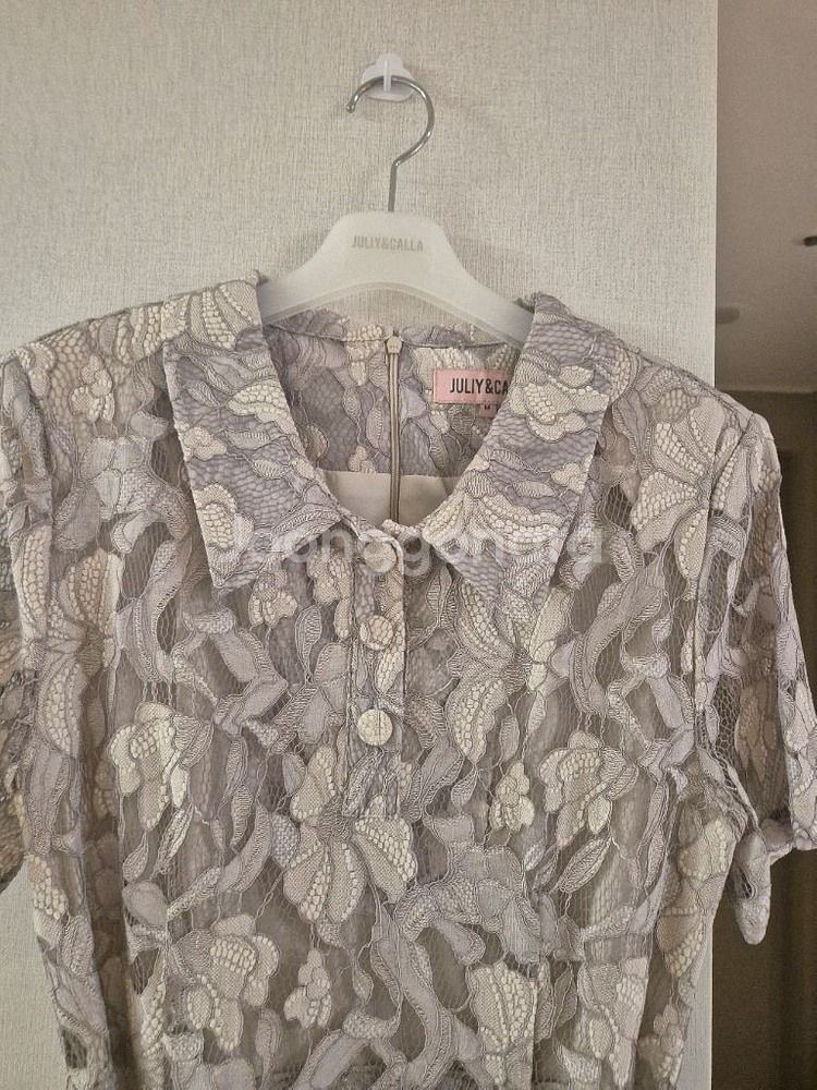 JULIY&CALLA 레이스 원피스 그레이--10
