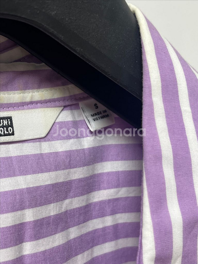 유니클로 스트라이프 셔츠 S--1