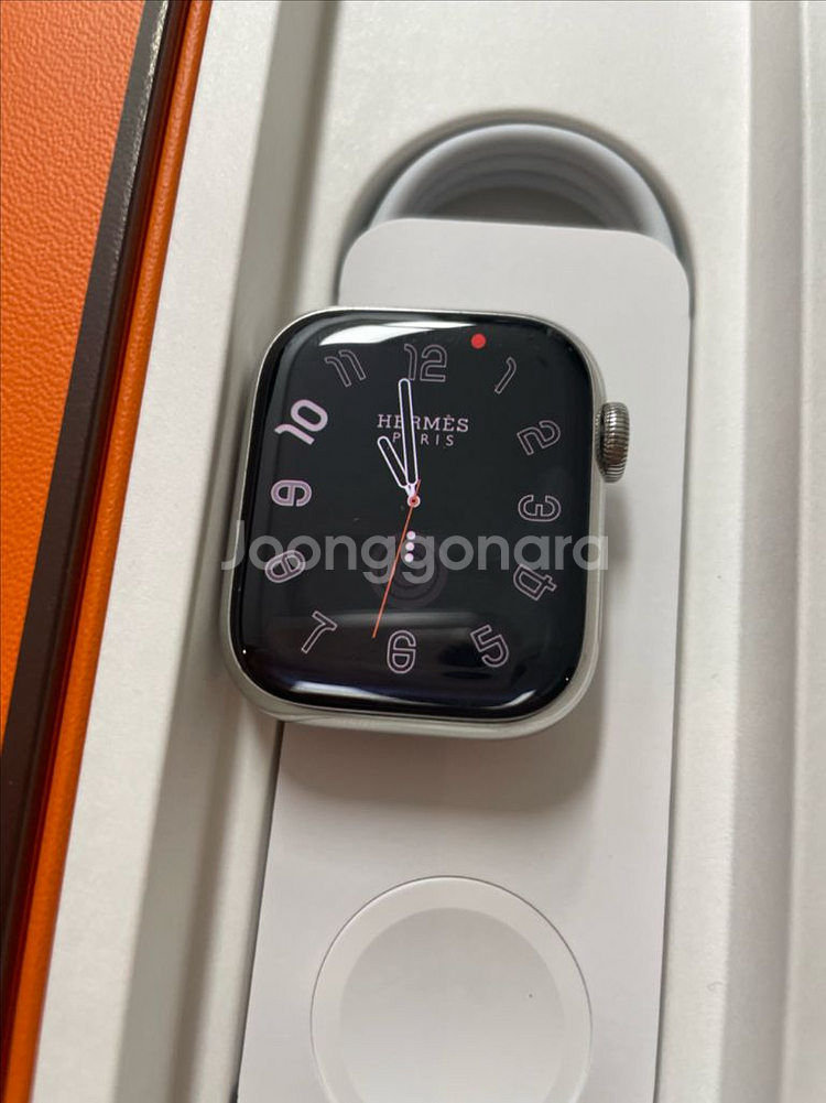 애플워치8에르메스 41mm 실버 SS급--1