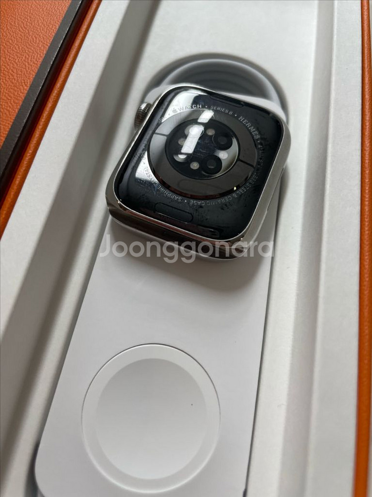 애플워치8에르메스 41mm 실버 SS급--2