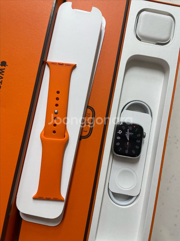 애플워치8에르메스 41mm 실버 SS급--0