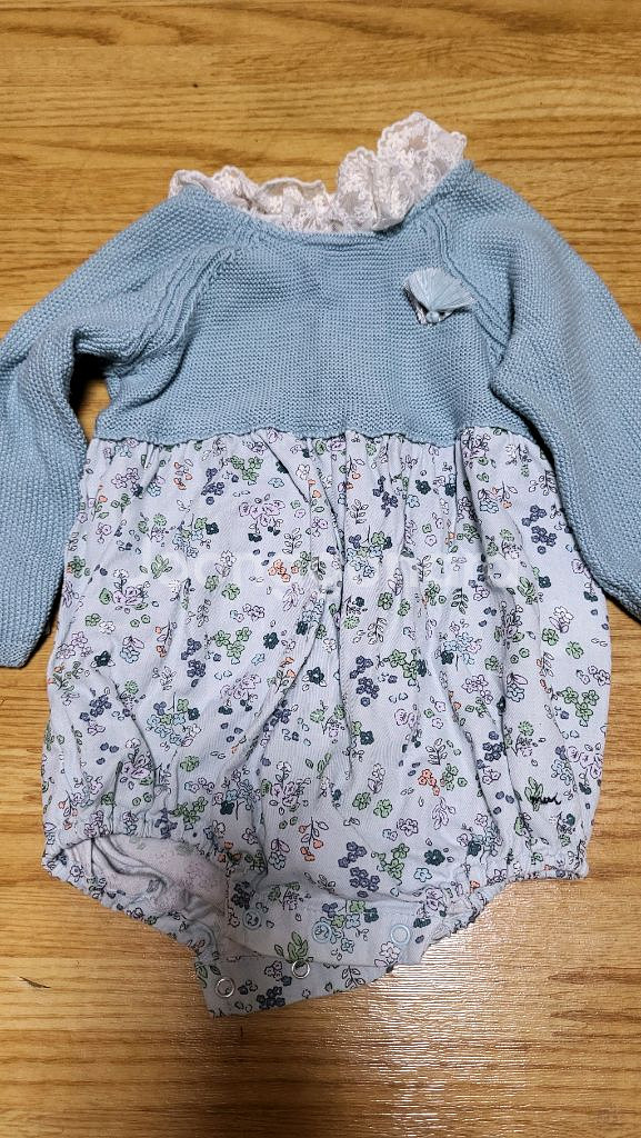 밍크뮤 바디수트 2벌 6m 12m--2
