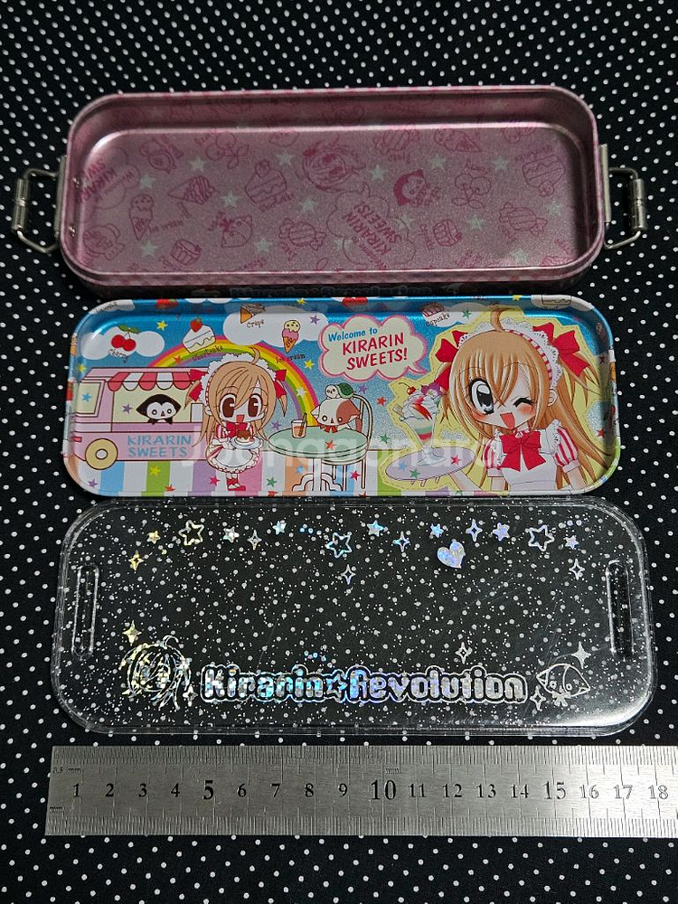 라라의스타일기 글리터 메이드 철제필통 틴케이스 미소녀--1