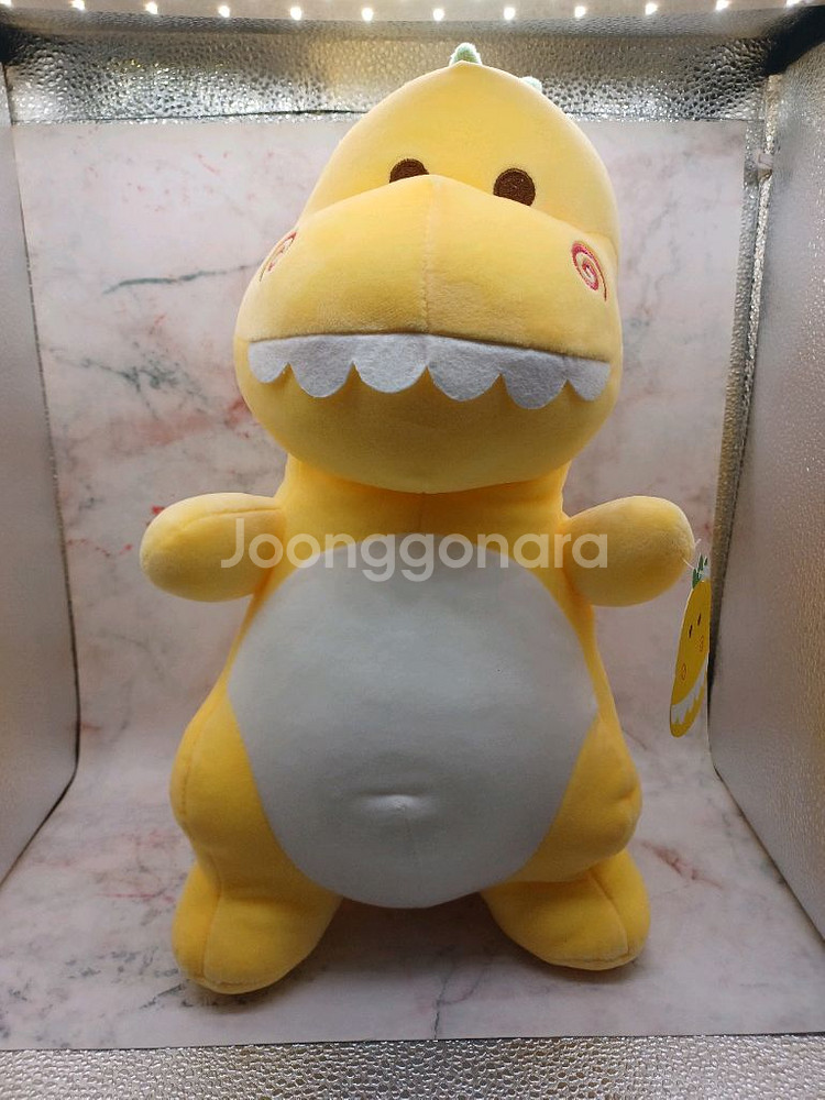 짱오락실 파스텔 공룡인형(노랑) 35cm--0