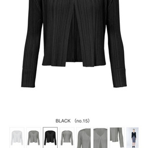 플리츠플리즈 베이직 가디건 블랙 3