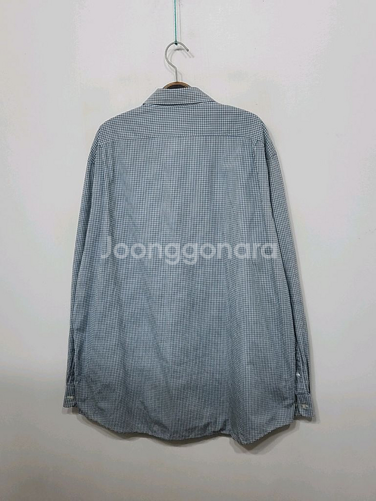(3XL) 라코스테 체크남방 빅사이즈 셔츠 로고 포켓--6