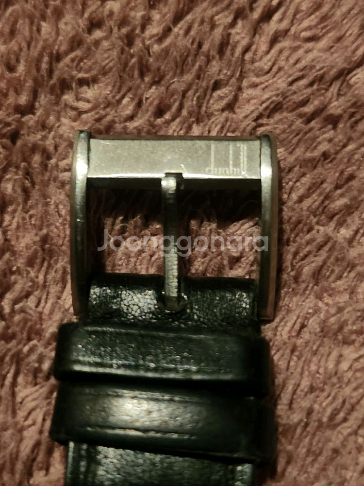 던힐쿼츠 앞면 사파이어 블랙사각 엔틱 남성--8