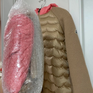 (정품)몽클레어 패딩 가디건 베이지 14Y (미개봉새거