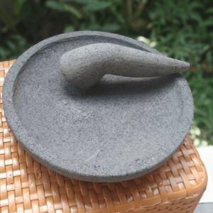 [폭군의 셰프]돌절구, 돌공이, 뚜껑 세트 31Cm