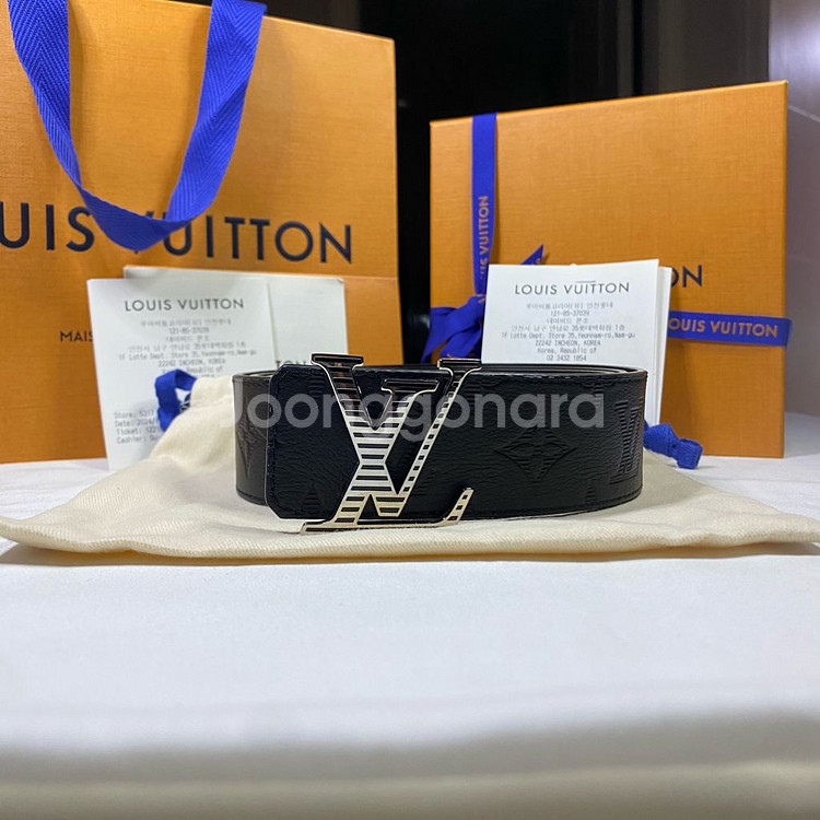 루이비통 LV 쉐도우 40MM 리버서블 모노그램 벨트--0