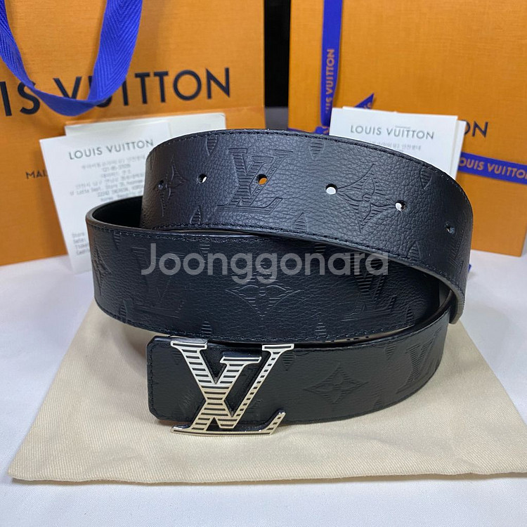 루이비통 LV 쉐도우 40MM 리버서블 모노그램 벨트--3