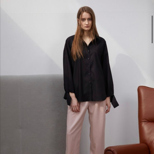 구함 해브레스Sleev Cutting Shirt 하늘색