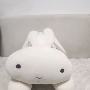 [미사용&새제품] 유리토끼인형 베개 (25x55cm)