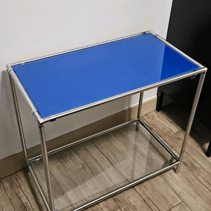 미드센추리 모듈 2단 선반 (블루/투명)순서교체 가능