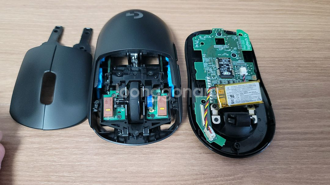 로지텍 G PRO 무선 게이밍 마우스 저소음 개조품--9