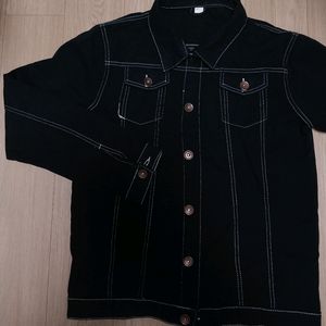 남자 데님 흑 청자켓4xl