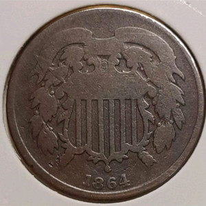 극희귀 미국 1864년 (Union Shield)2센트