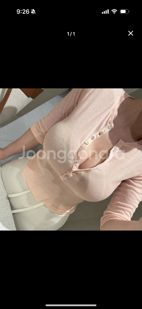 여리 찰떡 반 7부 소매 단작티 섹시티 여리티 프리사이--2