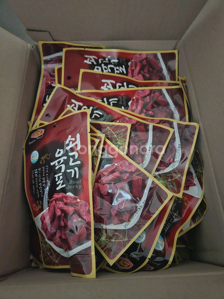 머거본 쇠고기 육포 25g 50개 1박스--1