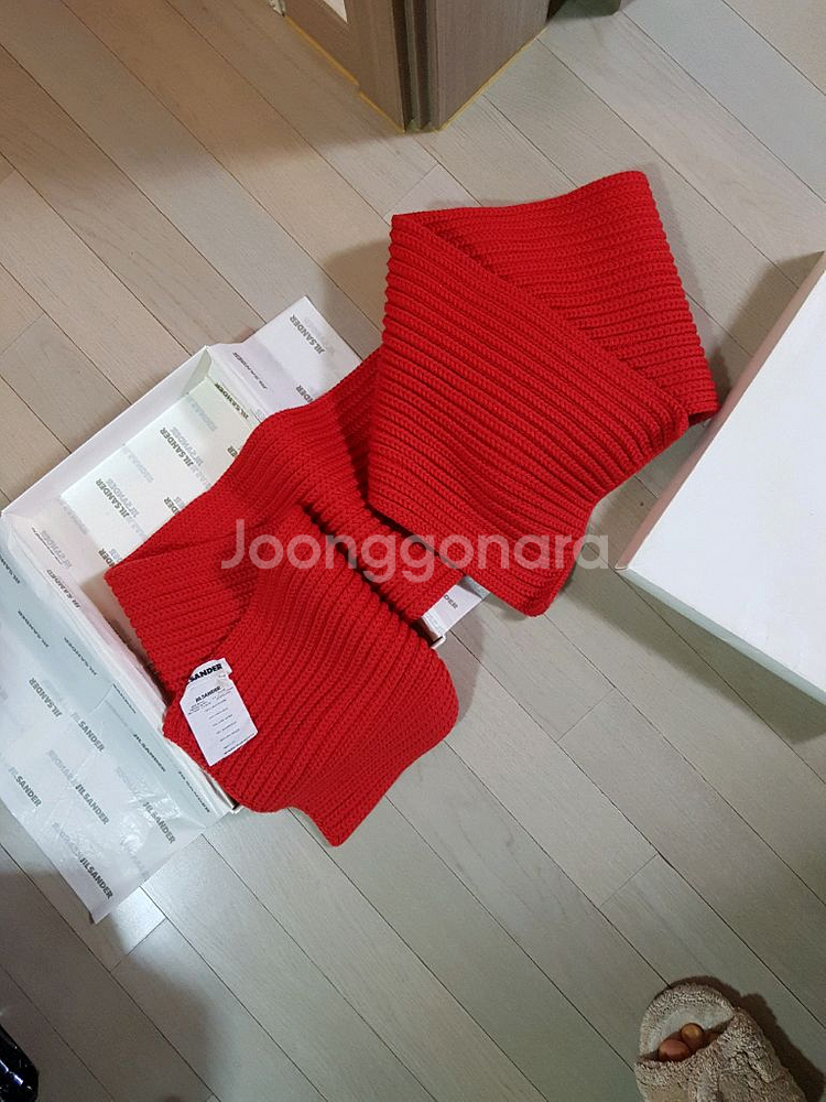 (새상품)질샌더 모 니트 머플러, 목도리--0