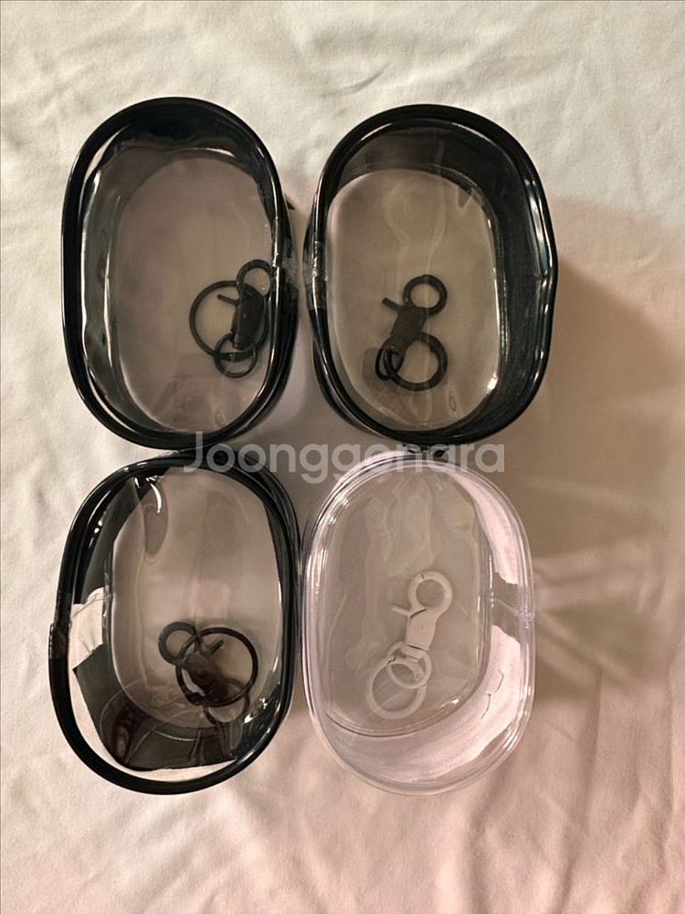 투명 파우치 키링 새상품--0