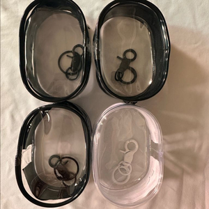 투명 파우치 키링 새상품