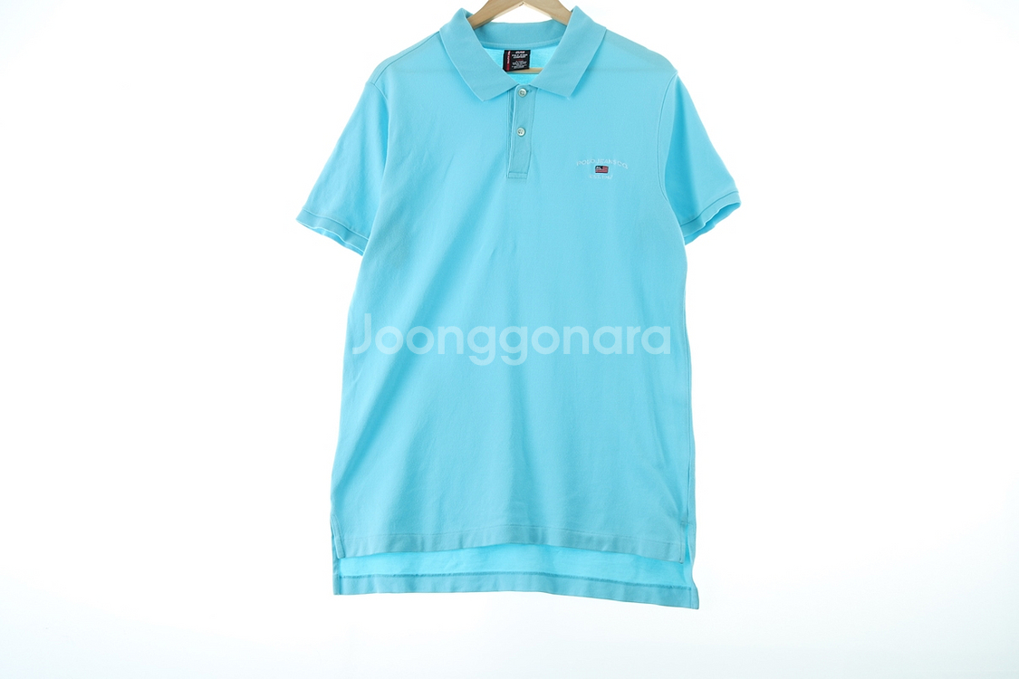 (L-XL) 폴로 랄프로렌 반팔 카라 티셔츠 하늘색--1