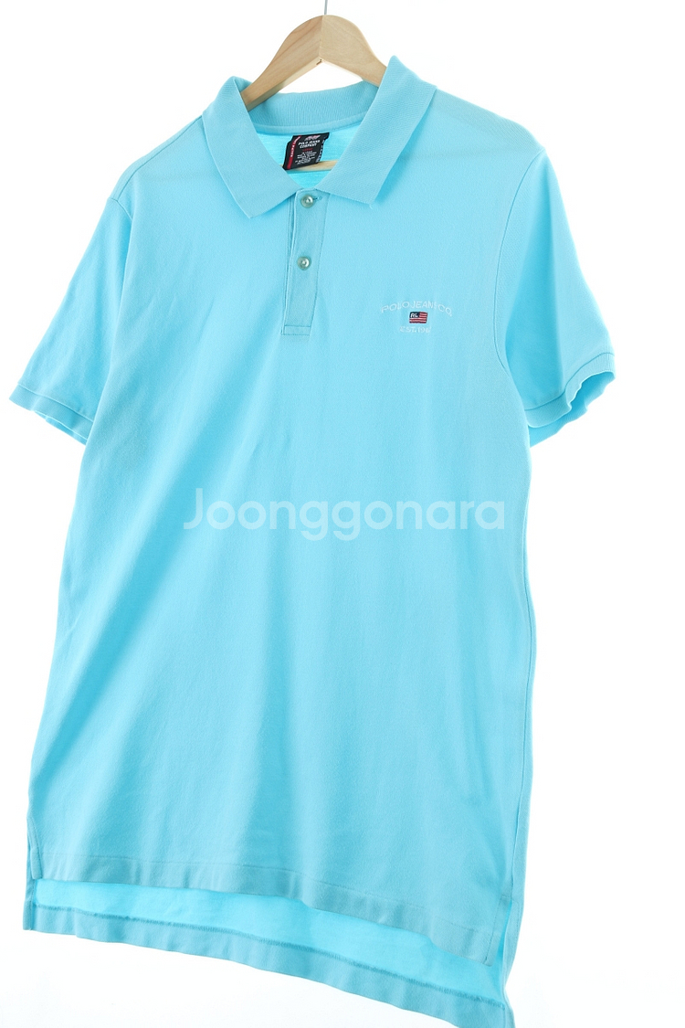 (L-XL) 폴로 랄프로렌 반팔 카라 티셔츠 하늘색--0