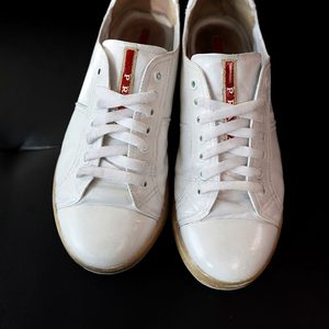 (정품) PRADA 프라다 로우탑 스니커즈 265