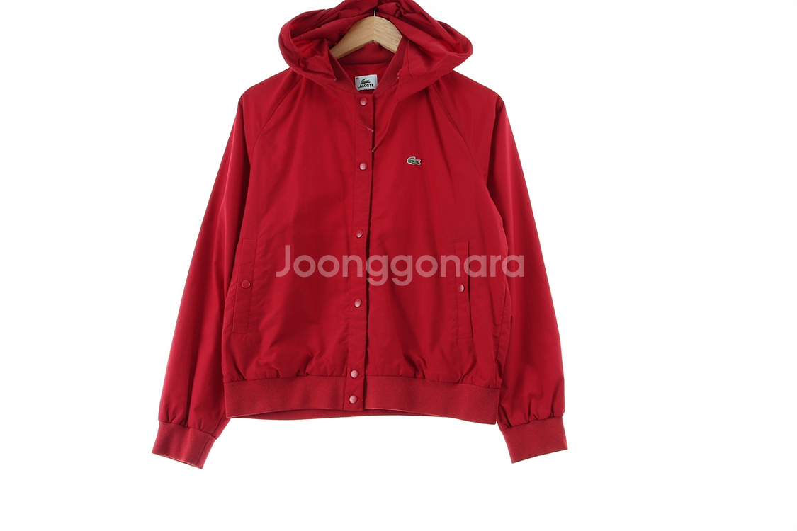 W(M) 라코스테 집업 바람막이 점퍼자켓 레드 블루종--1