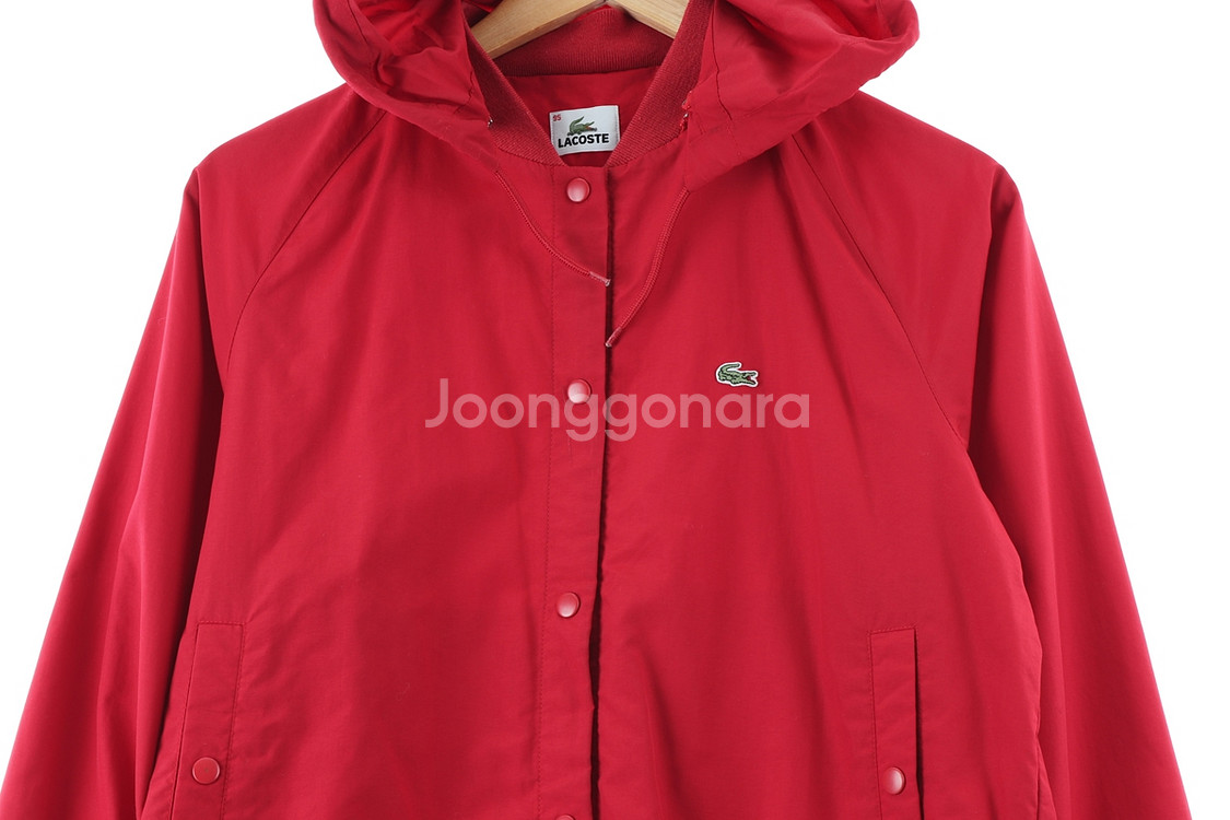 W(M) 라코스테 집업 바람막이 점퍼자켓 레드 블루종--2