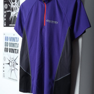 W(XL) 디스커버리 반팔 카라 티셔츠 기능성 반집업