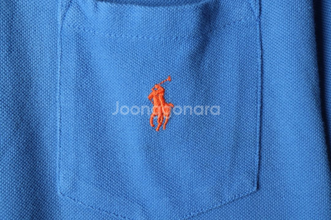 (L-2XL) 폴로 랄프로렌 반팔 카라 티셔츠 블루--4