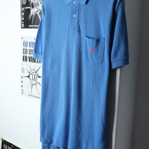(L-2XL) 폴로 랄프로렌 반팔 카라 티셔츠 블루