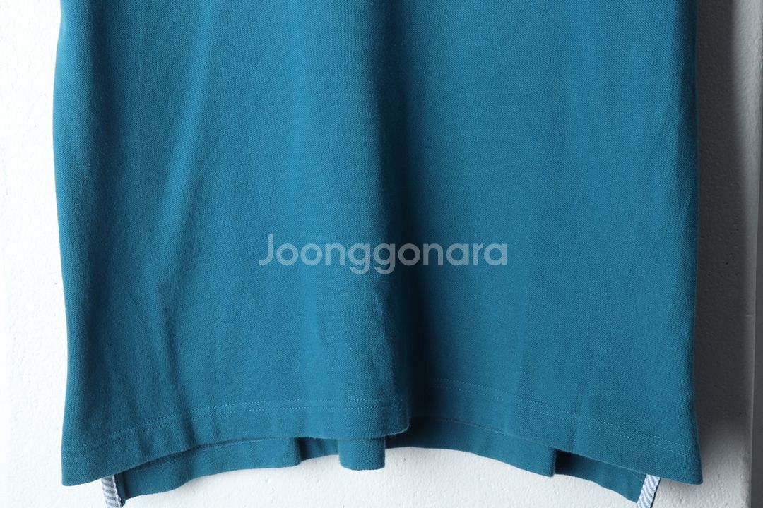 W(XL) 타미힐피거 반팔 카라 티셔츠 블루 올드스쿨--3