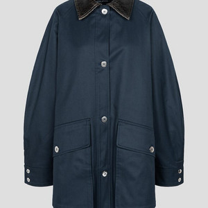 CORDERAShort Trench Coat - Nav