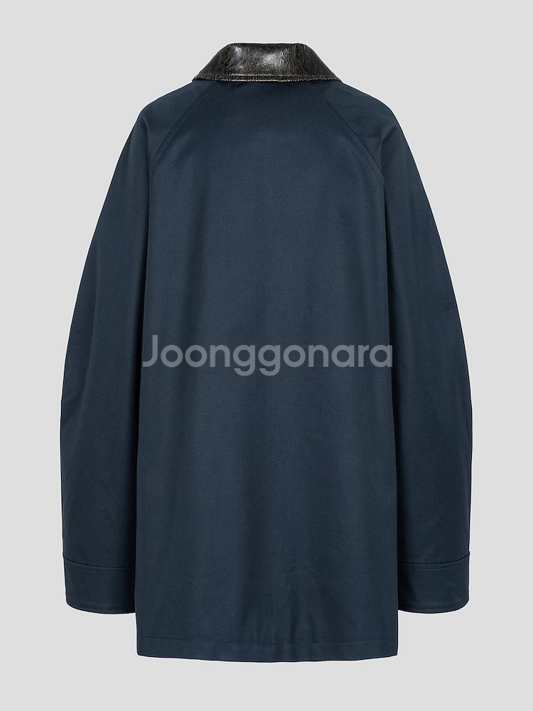 CORDERAShort Trench Coat - Nav--1