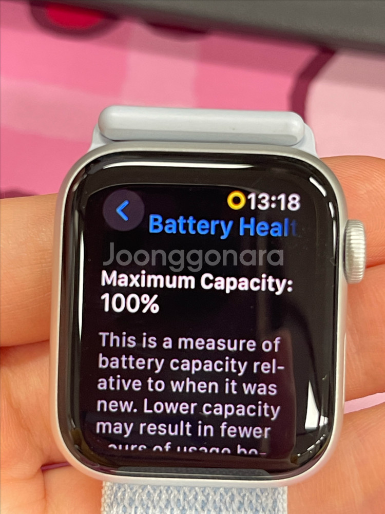 애플워치 se2 40mm GPS 실버 배터리 100%--1
