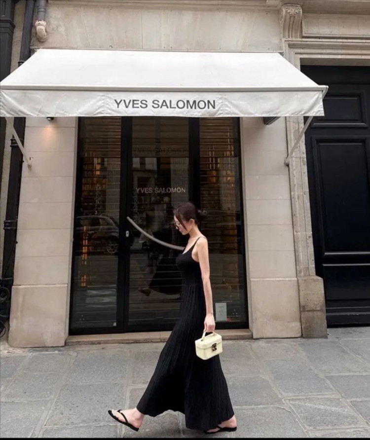 새상품)더로랑 몬테 니트드레스 원피스 블랙 아담--1