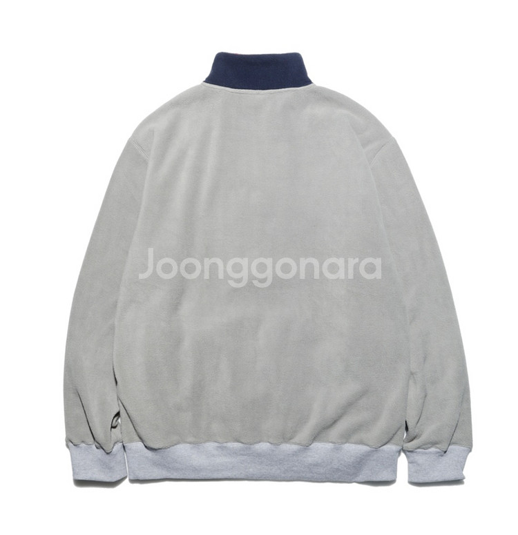 디폴트벨류 뽀글이 아치로고 하프플리스 집업 L(최종할인--1