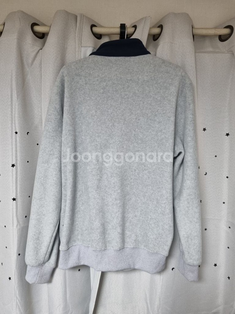 디폴트벨류 뽀글이 아치로고 하프플리스 집업 L(최종할인--8
