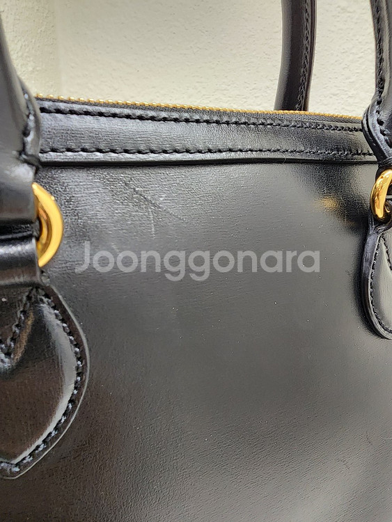 구찌 621220 홀스빗 1955 스몰 탑 핸들백 블랙--4